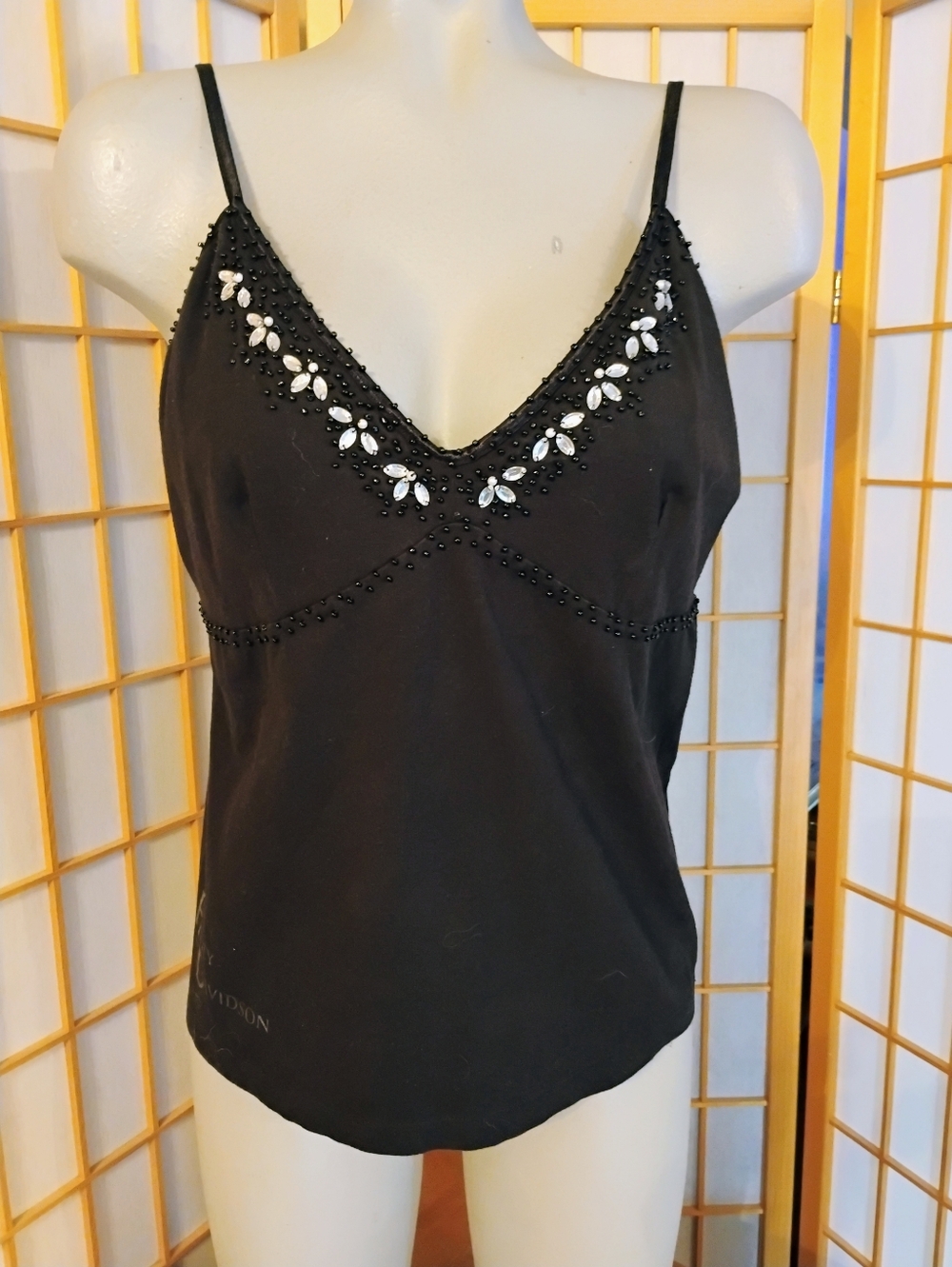 Harley Davidson Beaded Tank Top, XL